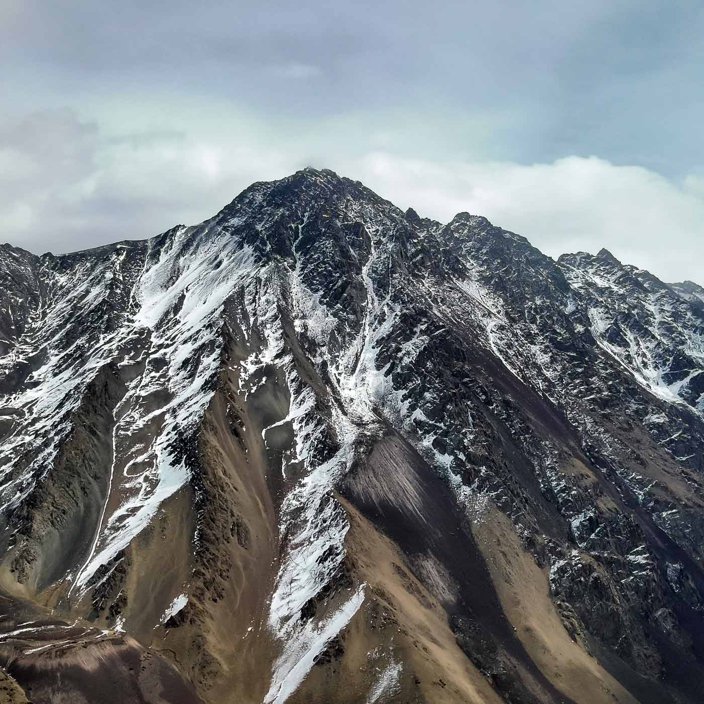 Snowy mountain tops